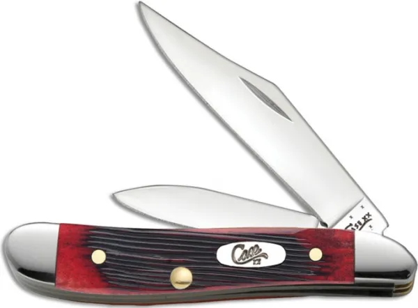 Case Barnboard Crimson Bn-peanut Knives 29143