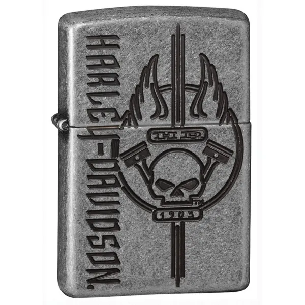 Zippo Hd Armor Ant Sil Deep Carve lights 29280