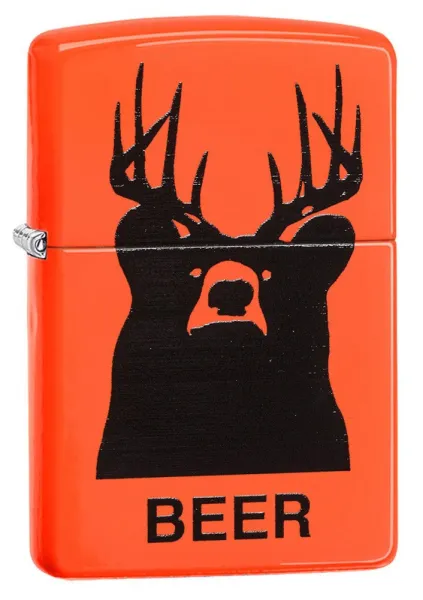 Zippo Beer Bear-orange Matte lights 29343