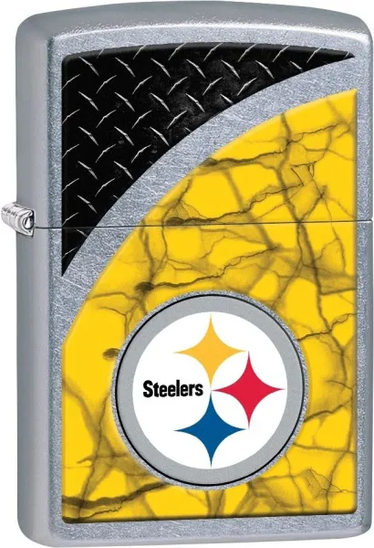 Zippo Nfl Steelers Street Chrome lights 29375