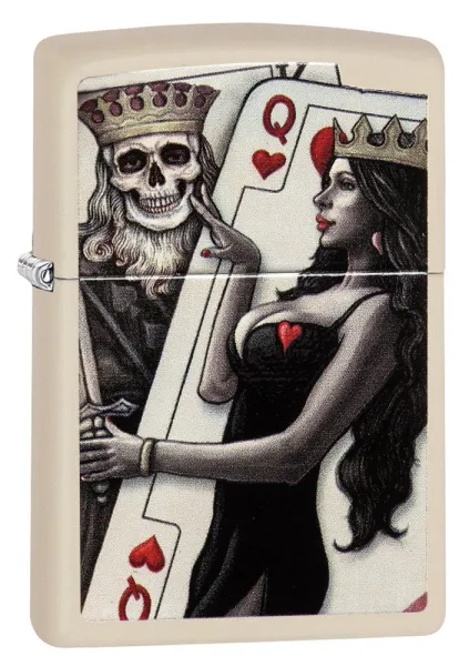 Zippo Skull King & Queen Beauty lights 29393