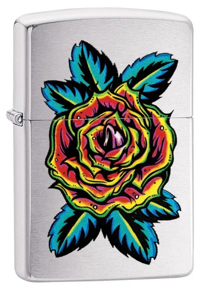 Zippo Flower Tattoo lights 29399