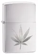 Zippo MARIJUANA LEAF DESIGN ENGRAVE - 29587