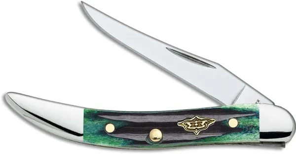 Case Hunter Grn Bn Sm Texas Toothpk Knives 30957