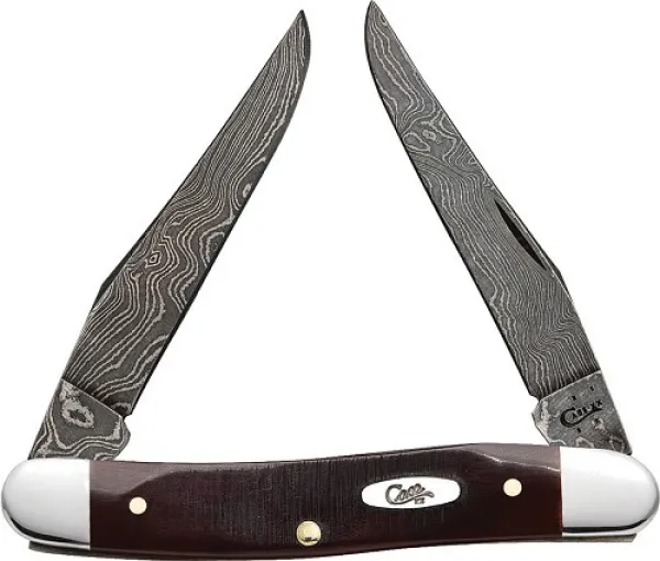 Case Chestnut Damascus Muskrat Knives 31305