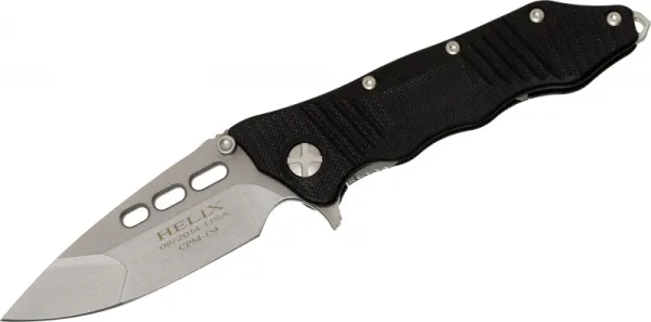 Gatco Helix Blk Hnd Stonewash Blade knives 31511
