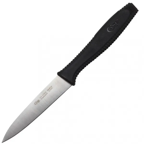 Case Household Cutlery - 3-inch Spear Point Paring Knife - Black Synthetic (XX LT 640) Knives 31710