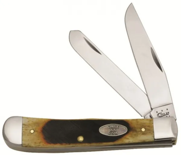 Case Sawcut Antique Bone Trapper Knives 31746