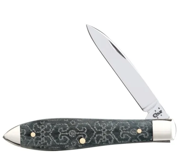 Case Geo-smooth Gray Bn Tear Drop Knives 31932