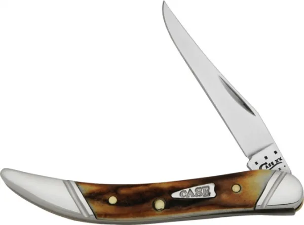 Case Slant-flute Stag Sm Tx Tooth Knives 32063