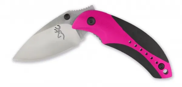 Browning Neon Pink- Black Minnow knives 322-0063