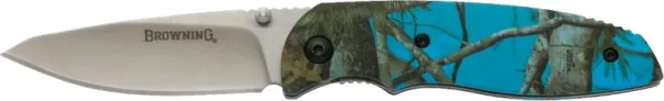 Browning Edc Camo--blue Camo knives 322-0252