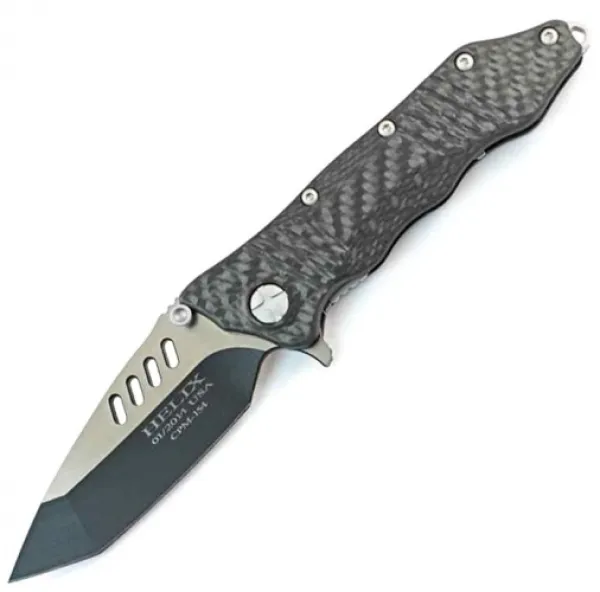 Gatco Helix Carbon W Two-tone Tanto knives 32221