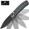 Bear Cutlery BLK/GRY DROP POINT BLK FINISH - 33002