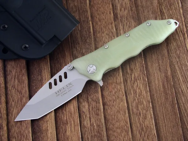Gatco Helix Jade With Satin Blade knives 35311