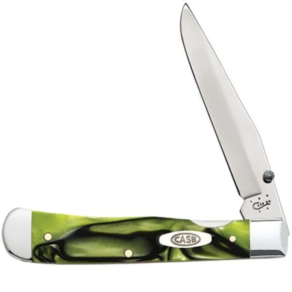 Case Toxic Green Trapperlock Knives 35800