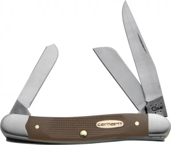 Case Ch Earth Brwn G10 Med Stockman Knives 36304