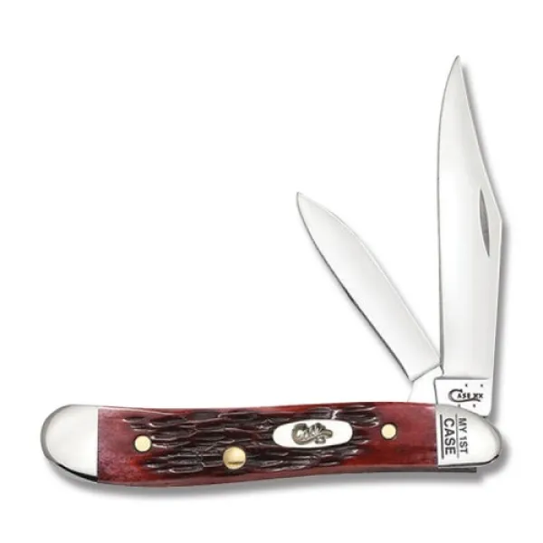 Case My First Case Red Bn Peanut Knives 3693