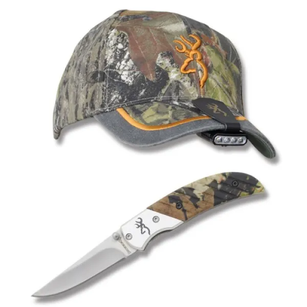 Browning Camo Cap- Light- Prismii Knife knives 371-9404