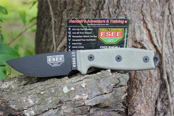 ESEE Pln Ed Molle Backs- Locks knives 3MIL-P