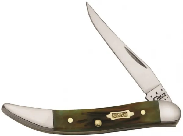 Case Wrm Groove Moss Br Sm Tx Tooth Knives 41403