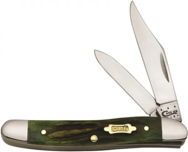 Case Wrm Groove Moss Brn Med Jack Knives 41405