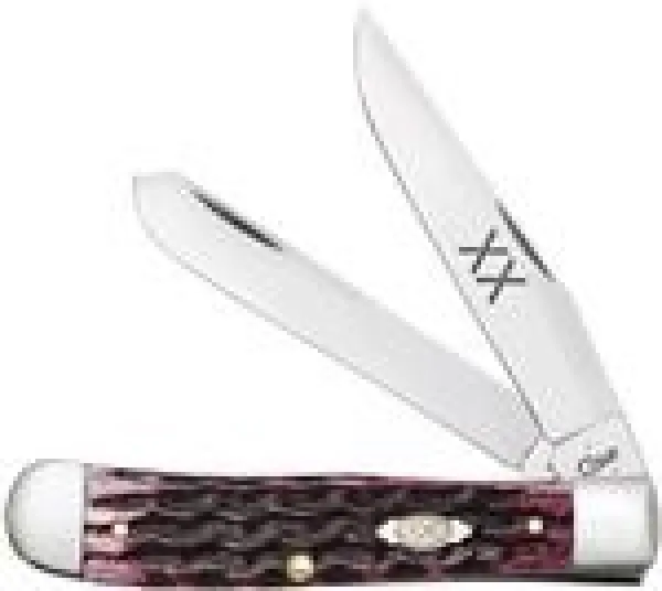 Case Heritage Jig Cabernet Bone - Trapper (6254 SS) Knives 47520