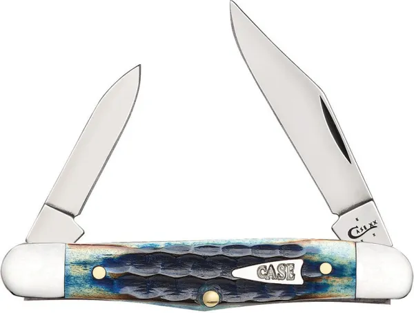 Case Burnt Indigo Bone - Corn Cob Jig Half Whittler (6208 SS) Knives 49226