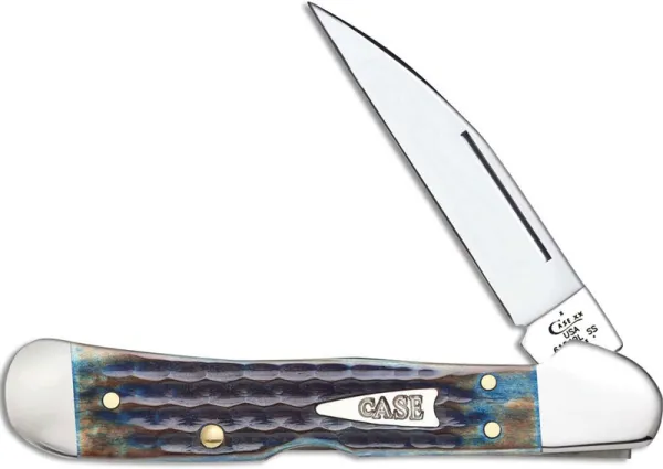 Case Burnt Indigo Bone - Corn Cob Jig CopperLock® (61549WL SS) Knives 49228