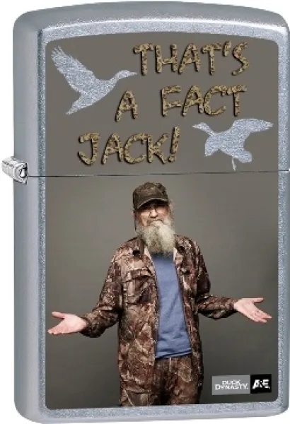 Zippo Uncle Si Thats A Fact Jack lights 49882
