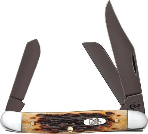 Case Antq Bn Blk Pvd-stockman Knives 49976