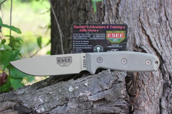 ESEE Pln Ed Blk Sh Molle Lock Parac knives 4P-DT
