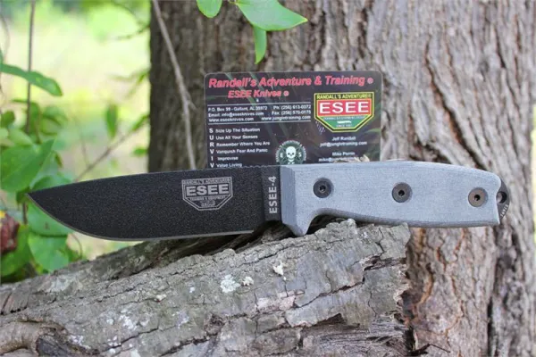 ESEE Pln Ed Blk Bld Molle Locks knives 4P