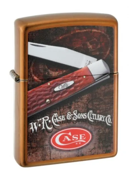 Case Zippo Lighter Regular Toffee Knives 50159