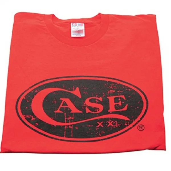 Case Red T-shirt Hand-craft Logo L Knives 50207