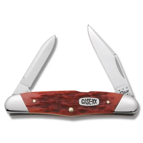 Case Dk Red Slant Thpbk Hf Whit Knives 51371