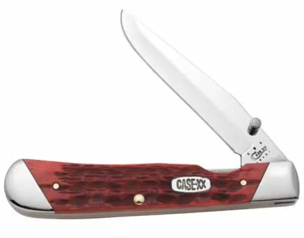 Case Red Sl Bolster Trapperlock Knives 51376