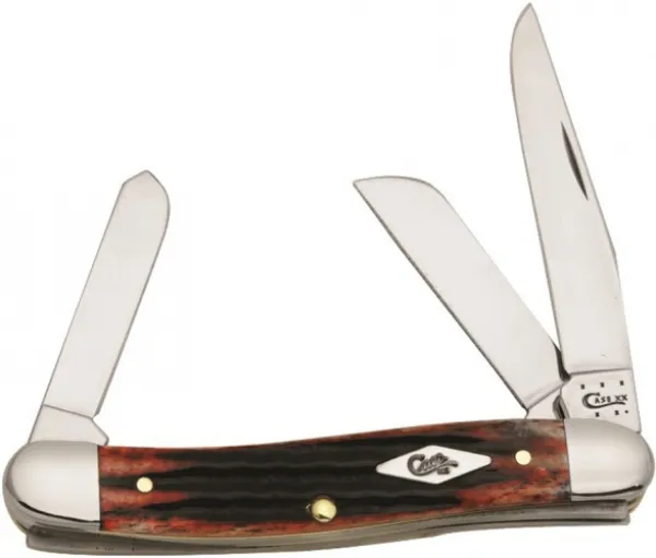 Case Crimson Bone Med Stockman Knives 51412