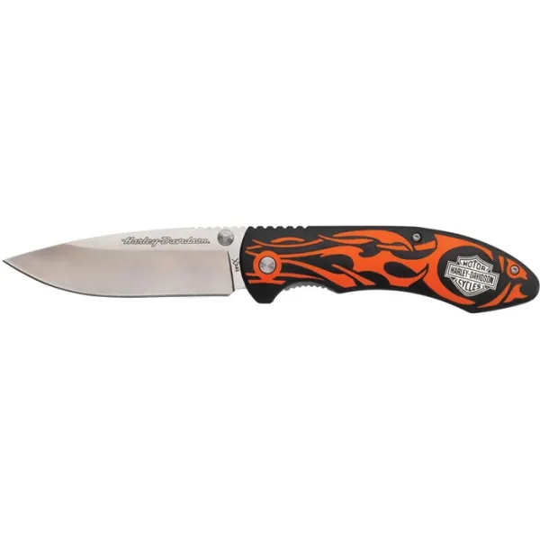 Case Tec X Tf-1 Black&orange Flame Knives 52119