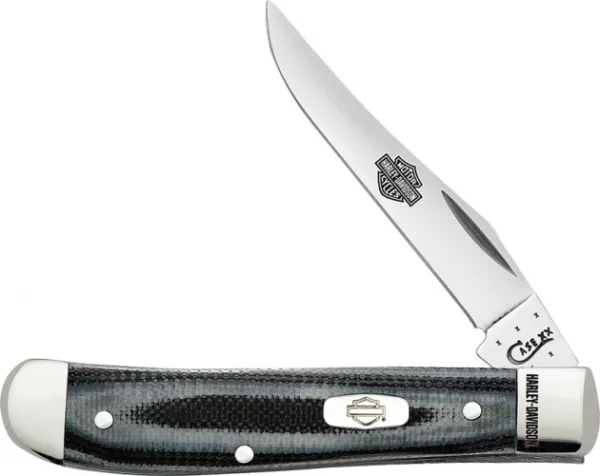 Case Hd Blk- Silver Mini Trapper Knives 52123