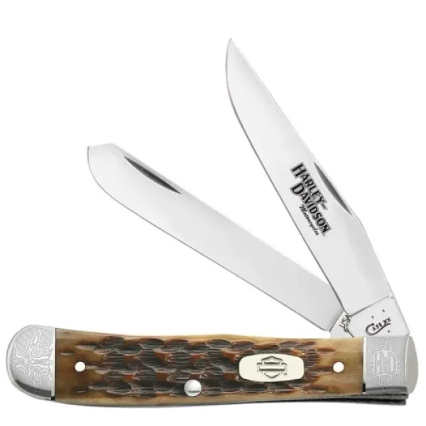 Case Hd Antique Bone Trapper Knives 52150