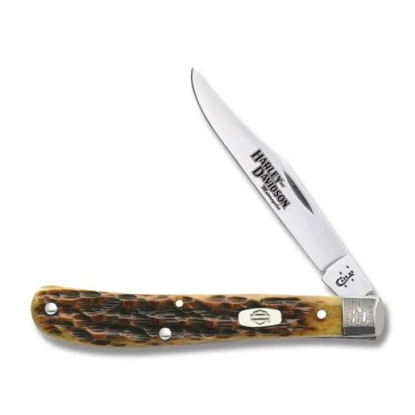 Case Hd Antique Bn Slimline Trapper Knives 52153