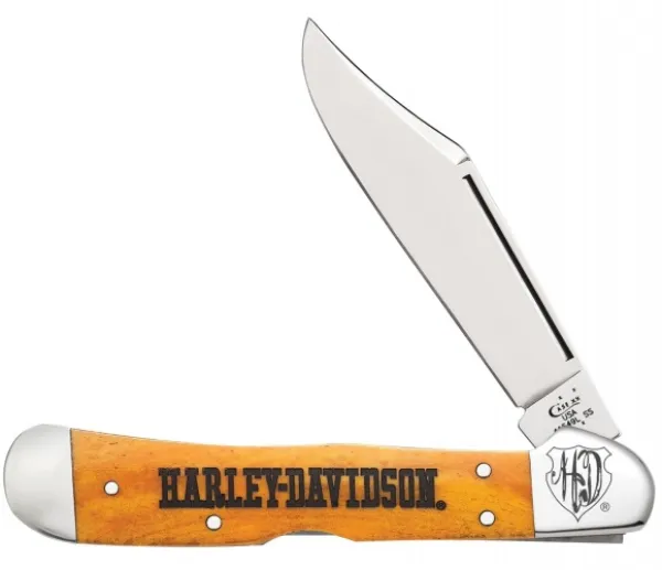 Case Hd Sm Per Orange Copperlock Knives 52157