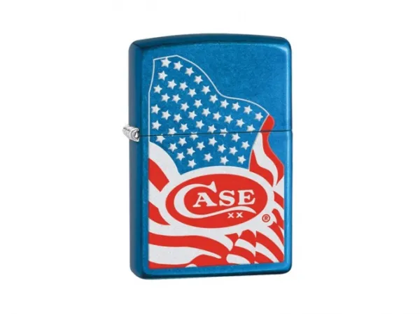 Case Zippo Lighter-usa Flag Knives 52443
