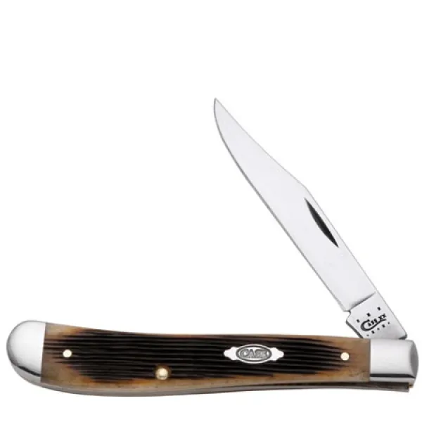 Case Slimline Trapper Dark Molasses Knives 52846