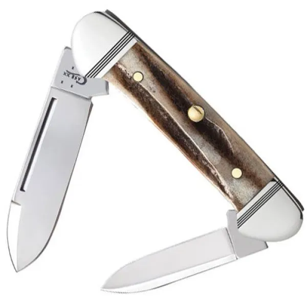 Case Prime Vintage Stag Butterbean Knives 52953