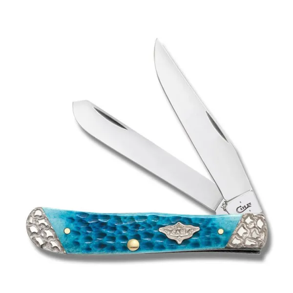 Case Caribbean Blue Bone Peanut Knives 53240