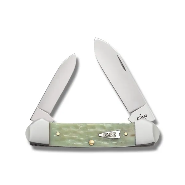 Case Jig Mint Green Bone Canoe Knives 55402