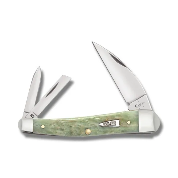 Case Mint Grn Bn Seahorse Whittler Knives 55403