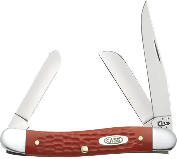 Case Fire Engine Rd Syn Md Stockman Knives 56731